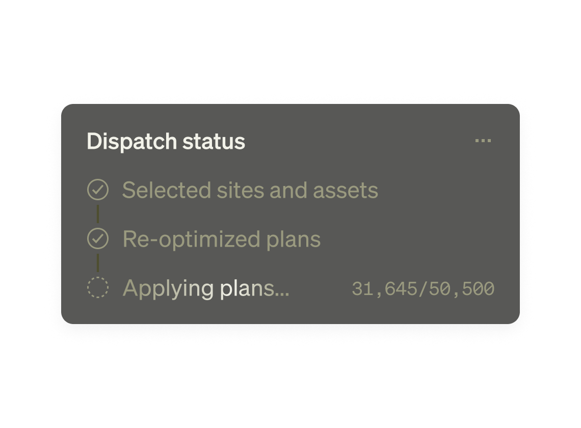 Dispatch adjustments